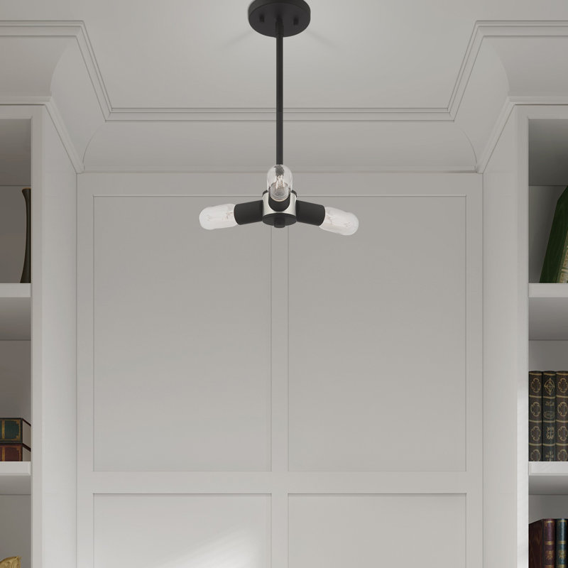 Luminaire suspendu à 3 lumières Martella, Noir