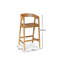 Counter Stool with Solid Wood Frame-126674801
