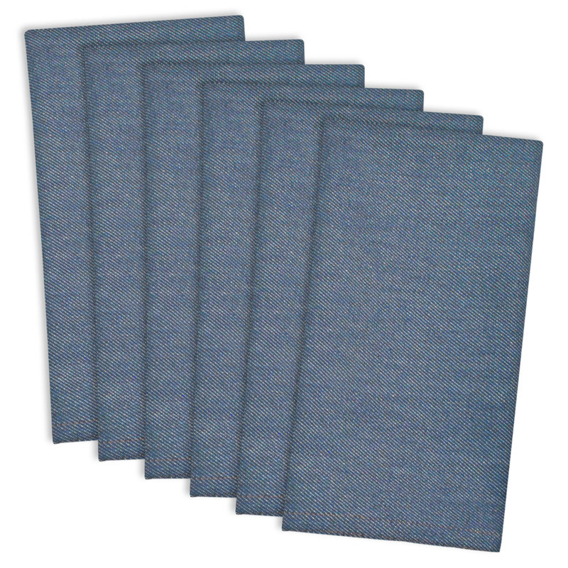 Scheffler Cotton Blend Square Napkin, Denim