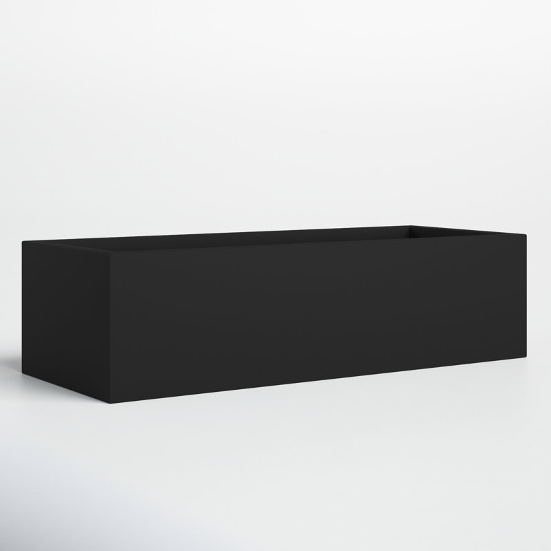 Connoisseur Handmade Planter Box, Black, 30" H x 60" W x 23" D