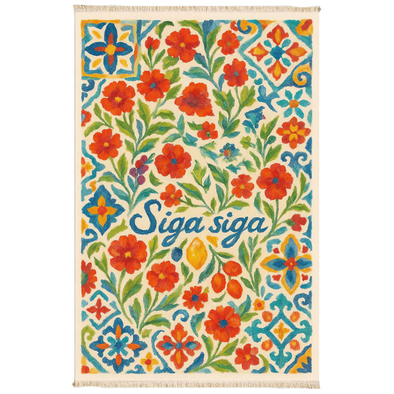 Floral 'Siga Siga' Kitchen Runner