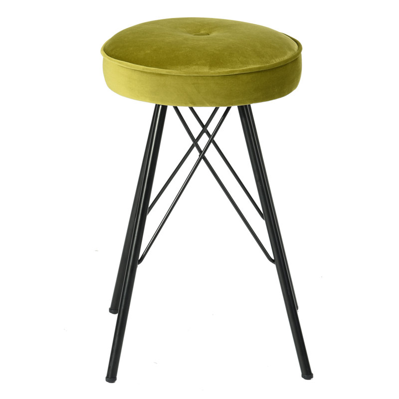 Byerly Metal Accent Stool, Green