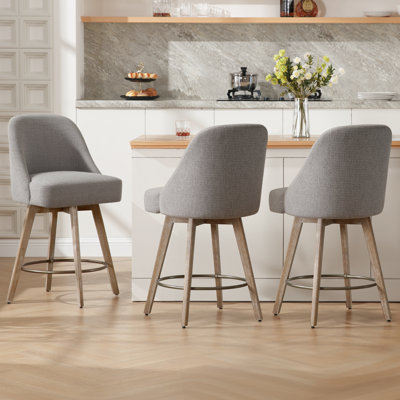 Tabouret pivotant rembourré 26 po Mangu