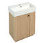 Meuble-lavabo 21,6 po avec lavabo en céramique