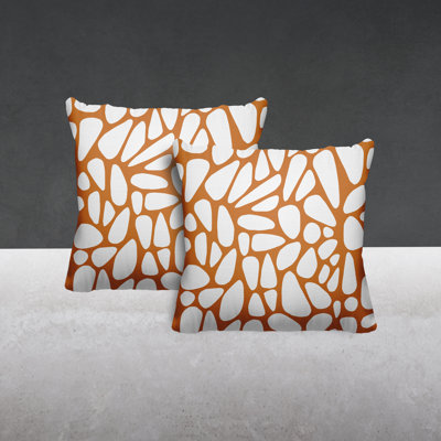 Stone Geometric Indoor/Outdoor Square Pillow