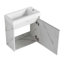 Meuble-lavabo simple 19,7 po avec plateau en résine Jenet-1659397856