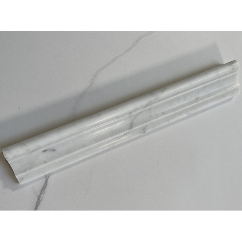 Carrara Chair Rail Trim Molding 2" x 12" Marble Floor Use Tile