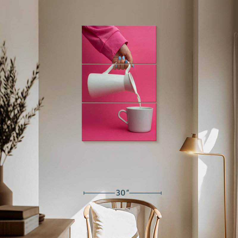 Yarlin Pouring Milk, 57" H x 36" W
