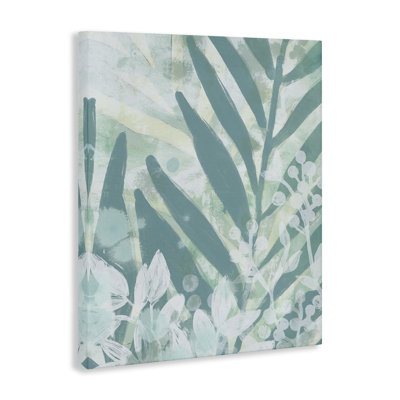 Modern Splatter Palms Canvas Wall Art by June Erica Vess