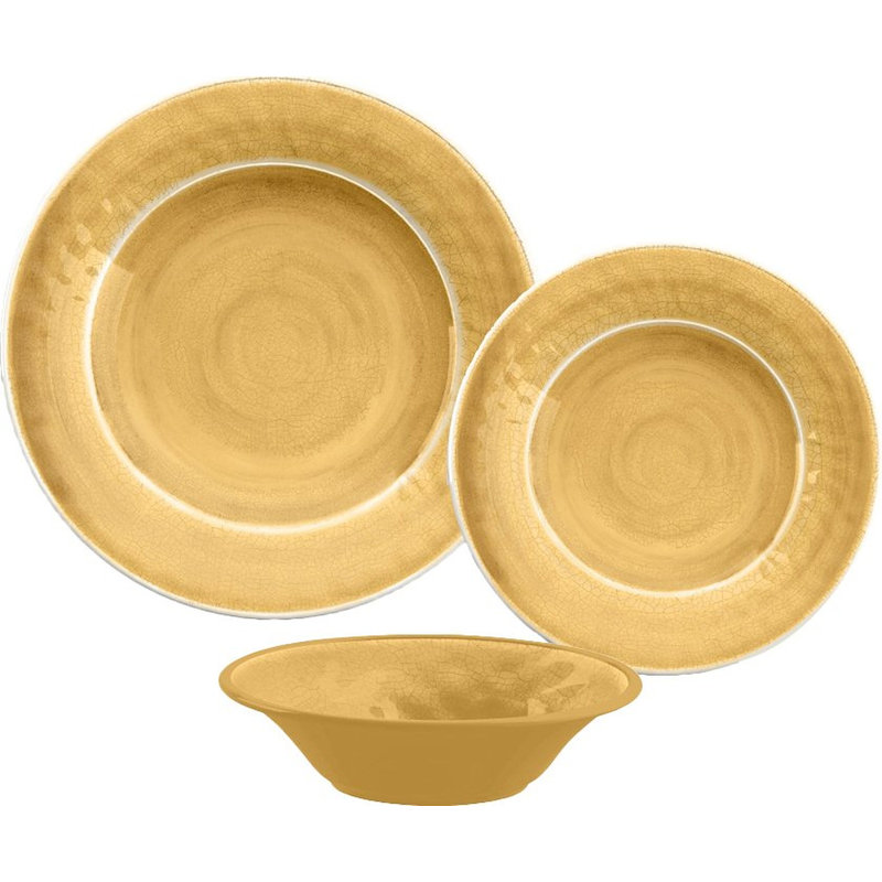 Fiskeville 500ml Pasta Bowl, Gold