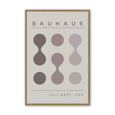 Warm Bauhaus Flow I, impression dans un cadre