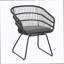 Ensemble de salle à manger d'extérieur en osier 7 pièces, table en rotin et chaises pour 6 pour terrasse, terrasse, porche, brun et noir