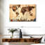 «Rustic Map», reproduction sur toile-364387708