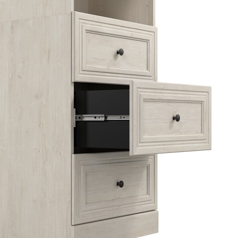 Oneybrook 85'' Walk-In Tower, Linen White Oak