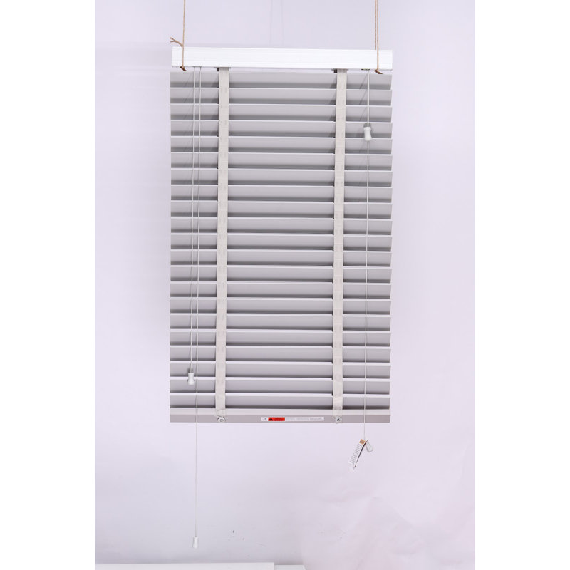 Fauxwood Tape Blind, Grey, 150 cm L x 150 cm W