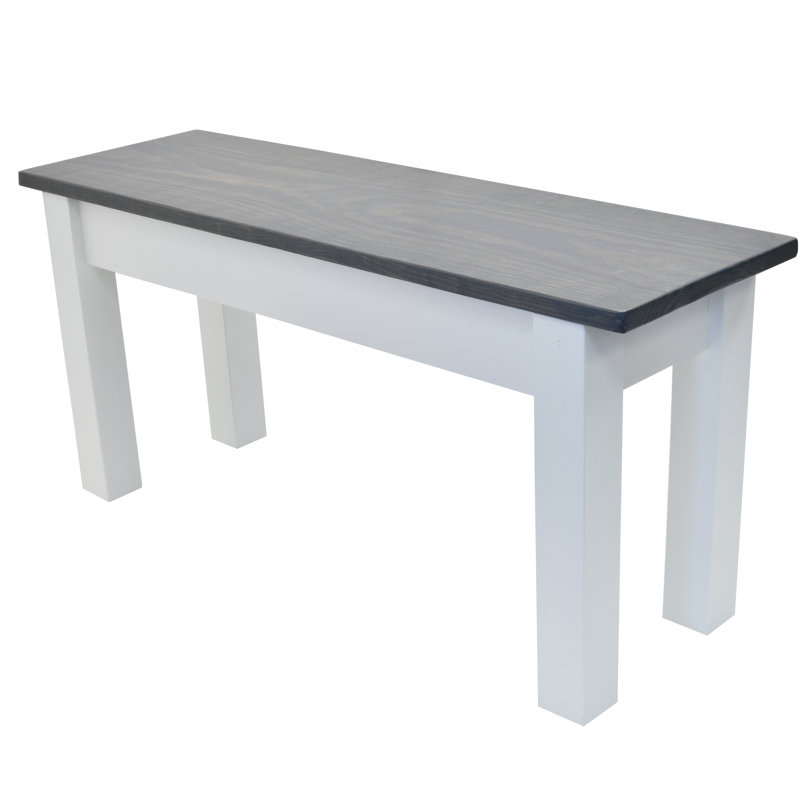 Banc en bois Tenny, H 17 po x l 48 po x P 12 po