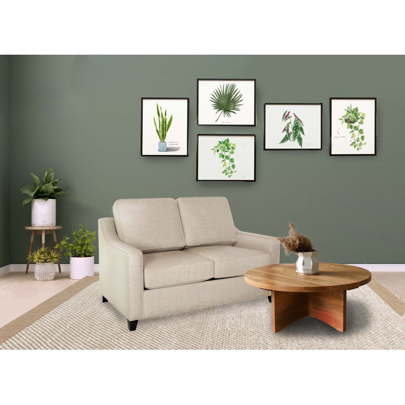 Clark 54" Square Arm Sofa Bed, Cafelle, Archetype Hemp