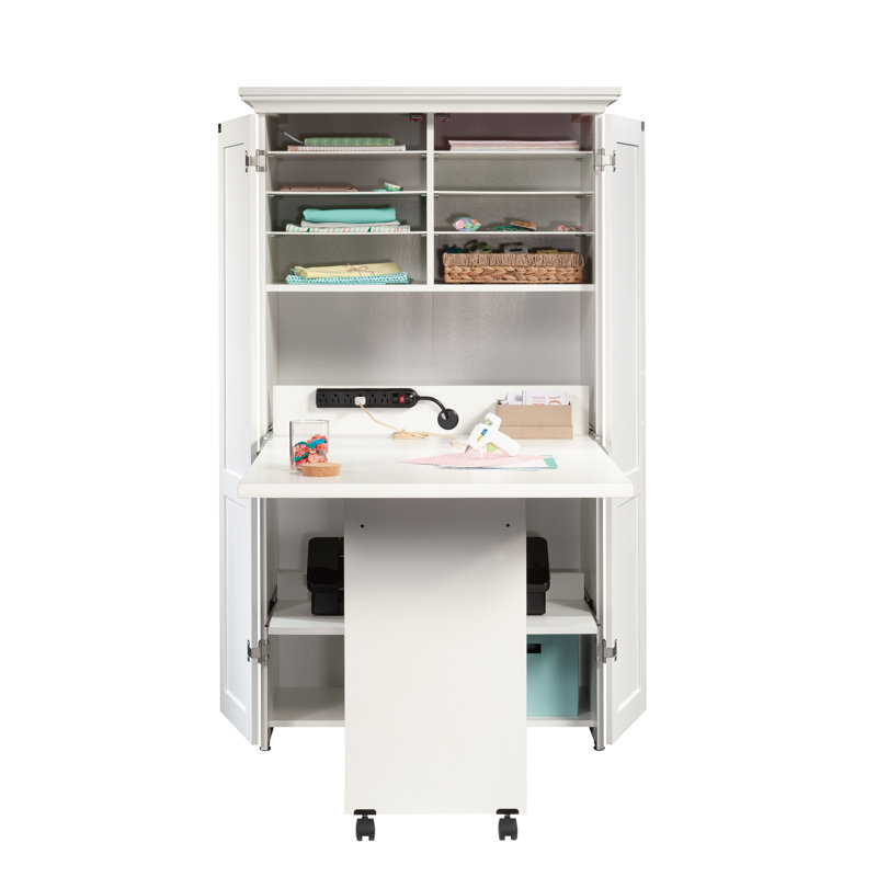 Ashburne Crafting Storage Cabinet, Soft White