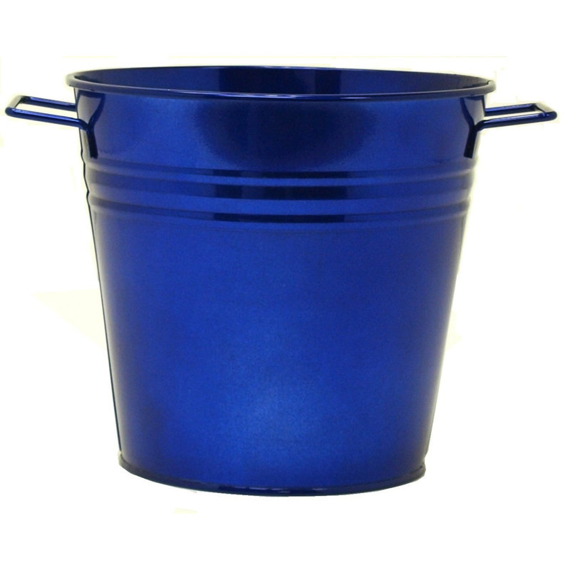 Venne Metal Pot Planter, Blue