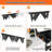 Stainless Steel Stove Gap Covers (2PCS),Stove Gap Filler,Range Trim Kit,Stove Gap Guard For Kitchen Oven Between Stovetop And Counter,Easy Clean Heat Resistant,Adjustable Length 13.8'' To 27.5'',Black-121108835