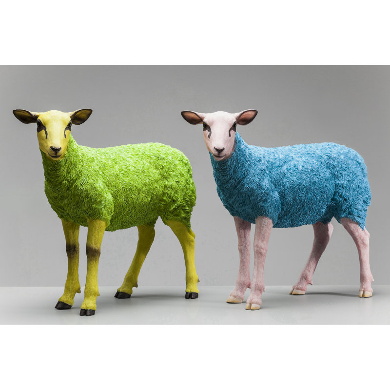 Deco Figurine Sheep, Green