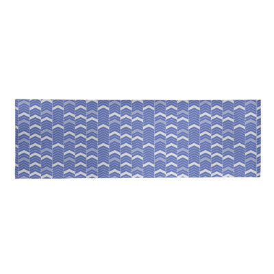 Tapis de zone mauve à chevrons