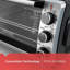 Four grille-pain à convection à 6 tranches en acier inoxydable / noir Black + Decker