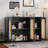 Retro 3-Door Sideboard with Large Storage Space-106349691