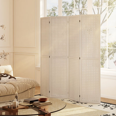 Cloison pliante 4 panneaux d'intimité pour la décoration intérieure