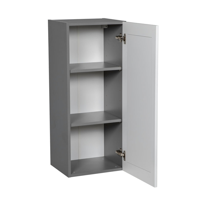 Armoire murale classique en panneaux de particules l 24 po x P 12 po x H WALLKITCHENS , H 36 po x l 24 po, Blanc mat