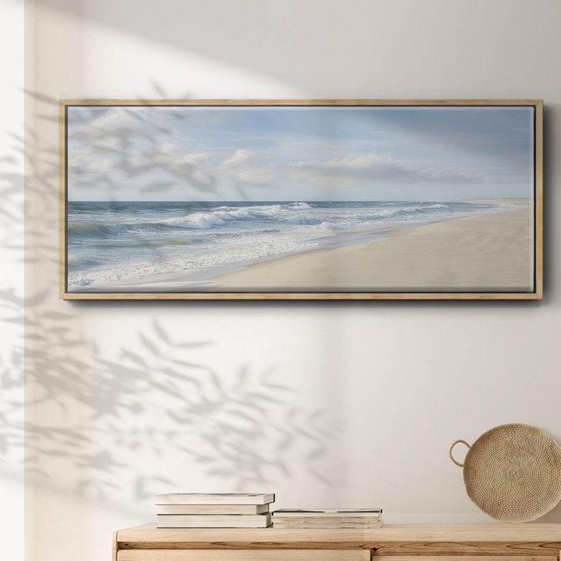 " Scenic Shores ", 20" H x 50" W x 1.5" D, Natural