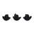 Robledo Modern Resin Candle Holders Set of 3 - Decorative Pillar and Taper Holder Set-722282624