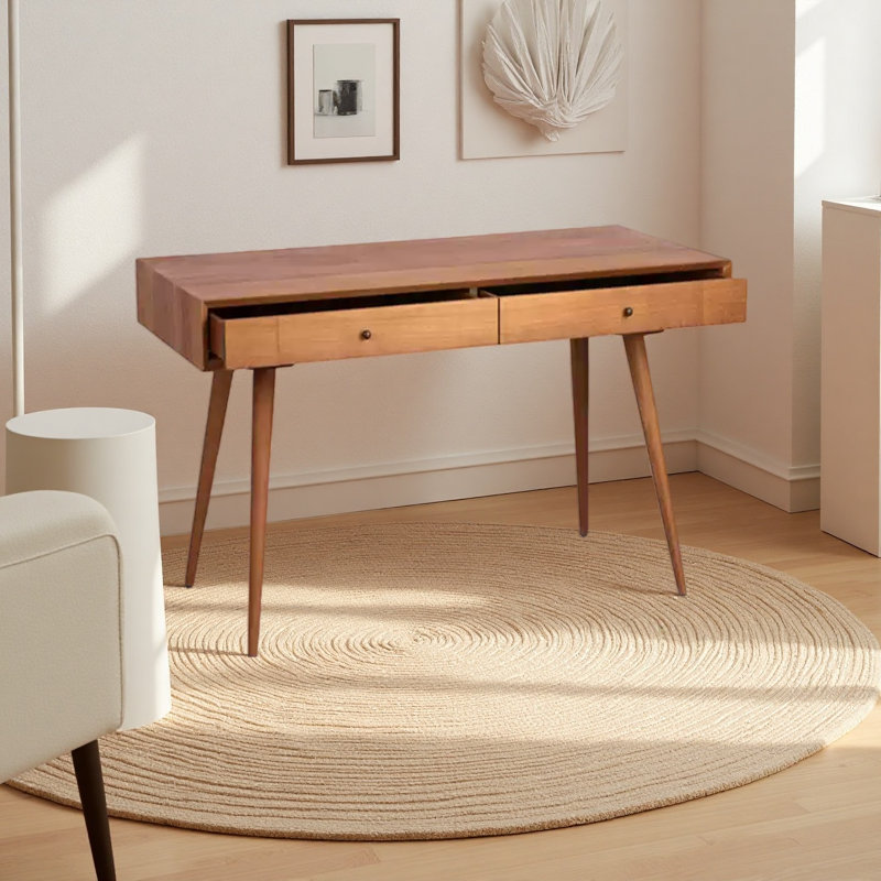 Bureau robuste en bois massif, H 29,52 po x l 39,37 po x P 19,68 po