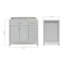 Base de meuble-lavabo simple 36 po Petrel seulement-85027768