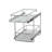 Chrome & Faux Marble Dual-Tier Pull-Out Organizer-53189591-53189588