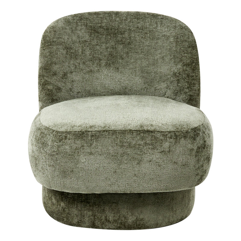 Upholstered Swivel Accent Chair, Green