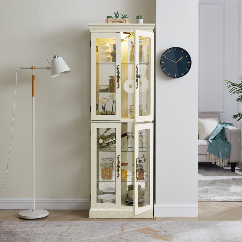 Vitrine lumineuse vitrée