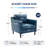 Cornouiller Faux Leather Living Room Accent Chair(Set Of 2)-614858680