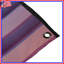 Tapisserie murale rayures verticales bleues et roses - Décoration murale rayures-447599925