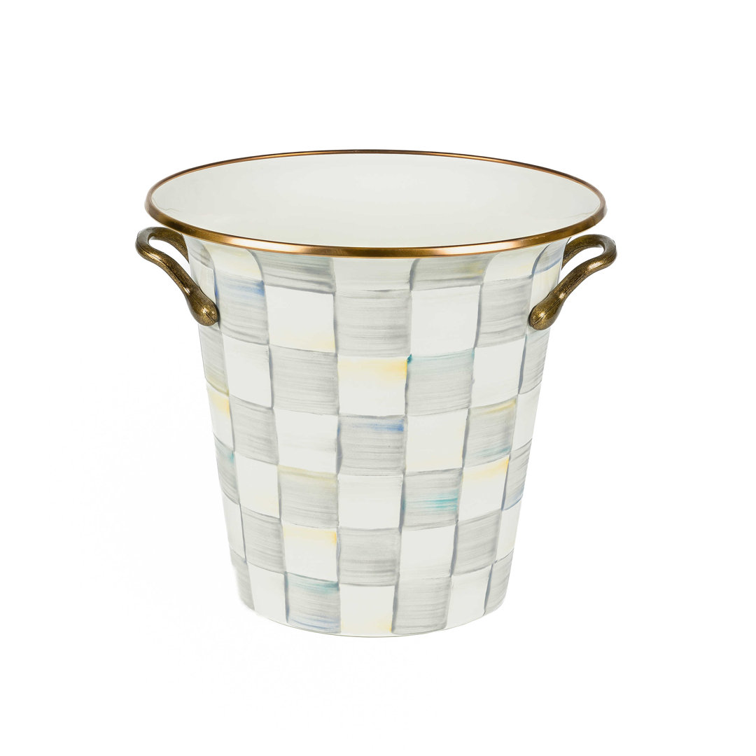 Sterling Check Wine Cooler MacKenzie-Childs