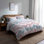Ensemble de literie à motif géométrique pour enfants, 3 pièces - Housse de couette et coussin décoratif