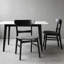 Ensemble de 2 chaises de salle à manger avec pieds robustes