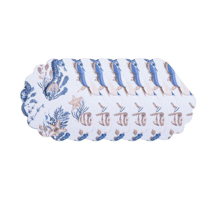 Ensemble de 6 napperons Seahorse Sands