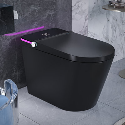 Sanoxis ADA Smart Toilet With Auto Open/close Lid, MAP 1000 Tankless Bidet Wash, Heated Seat, 1.28 Gpf Auto Flush, Warm Wash/dryer, Soft- Close, Deodorizer, And Remote Control