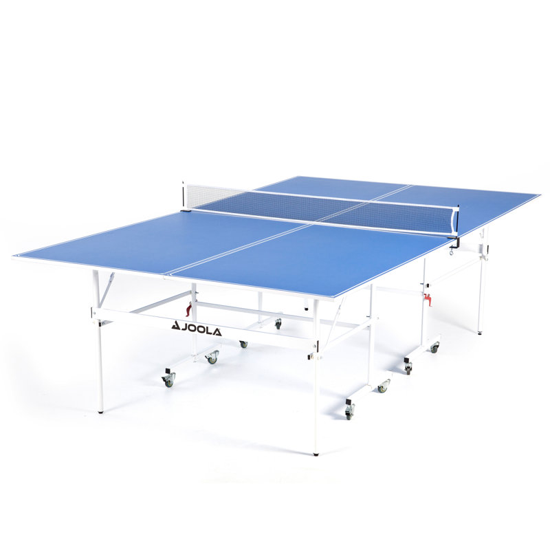 JOOLA Quadri Indoor 15mm Table Tennis Table - Ping Pong Table with Quick Clamp Ping Pong Net Set