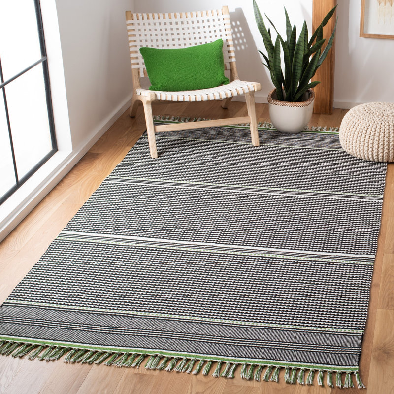Granada Hand Woven Performance Striped Rug, Rectangle 5' x 8'
