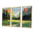 Toile avec cadre flottant or