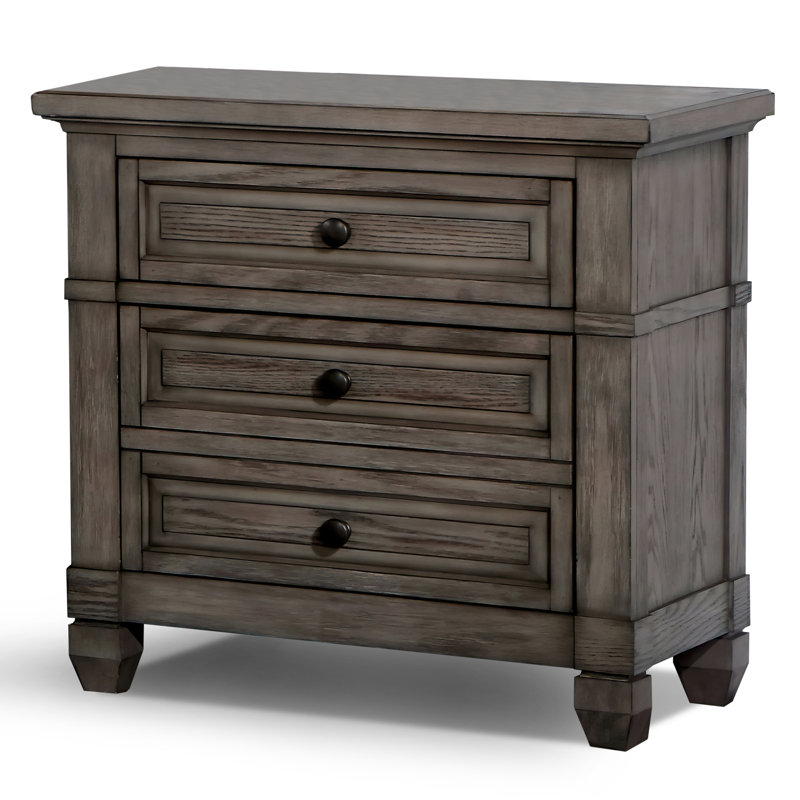 Table de chevet 3 tiroirs Wilniya