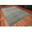 Tapis unique géométrique moderne gris / bleu One-of-a-Kind Allover