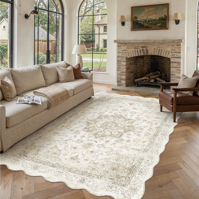 Tapis oriental lavable à la machine Stella, Rectangle 8'x 10'